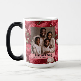 Western Ranunculus Bouquet Papa Birthday Custom Magic Mug