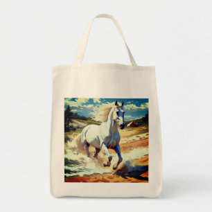 Western Retro Horse Sac fourre-tout de course