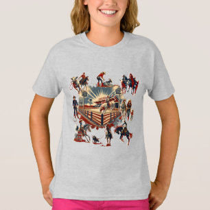 Western Rodeo Arena Cowboy Cowgirl Rodeo Events T-Shirt