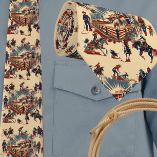 Western Rodeo Arena Cowboy Cowgirl Rodeo Events Tie