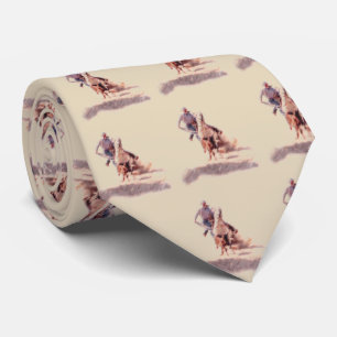 Western Rodeo Calf Roper Necktie