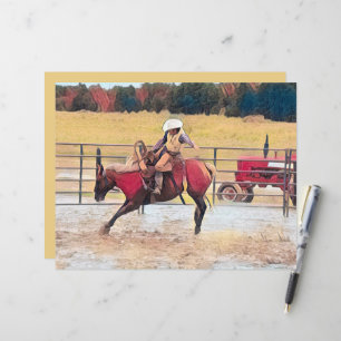 Western Rodeo Country Horse Riding Art