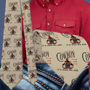 Western Rodeo Cowboy Bucking Horse It's Who We Are Tie
