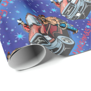 Western Rodeo Cowboy Christmas Gift Wrapping Paper