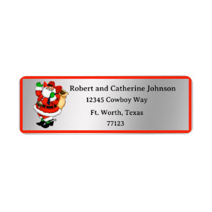 Western Rodeo Cowboy Truck Trailer Santa Christmas