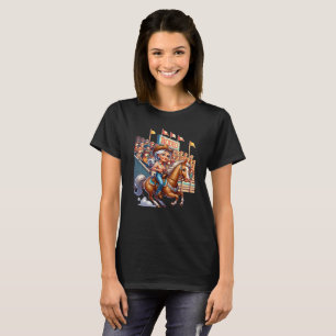 Western Rodeo Horse Cowgirl Grandmother   T-Shirt