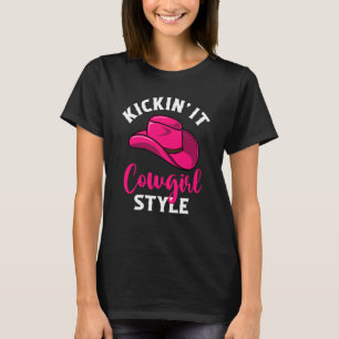Western Rodeo Southern Texas Kickin' It Cowgirl St T-Shirt