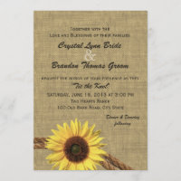Western Rope and Sunflower Wedding