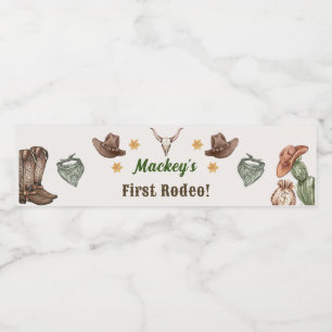 Western Rustic Birthday Party Étiquette de bouteil