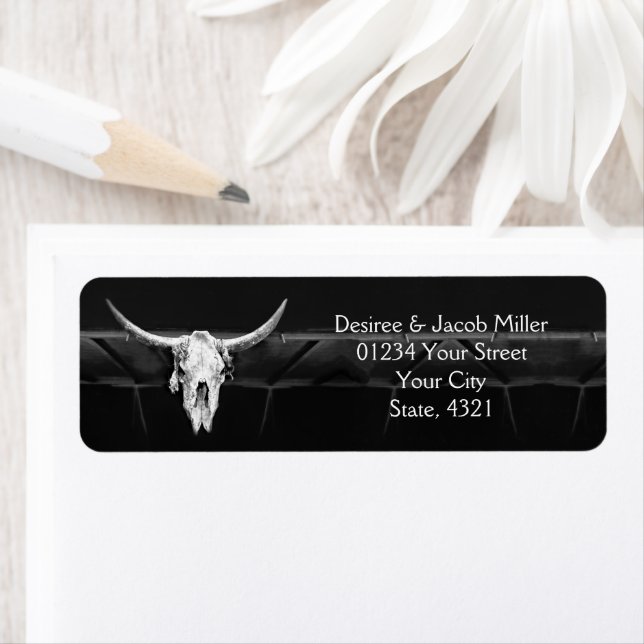 Western Rustic Black And White Save The Date (Insitu)