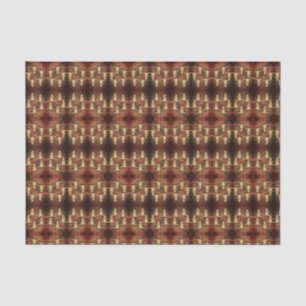 Western Rustic Bull Skull Country Plaid Style Tissue Paper