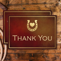 Western Rustic Horseshoe Burgundy & Gold Wedding