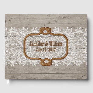 Western Rustic Theme Wedding Guest Book