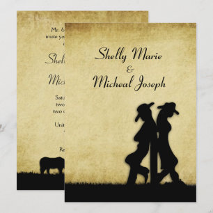 Western Rustic Wedding Invitation