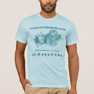 Western Saddle Best Man Wedding Party T-Shirts