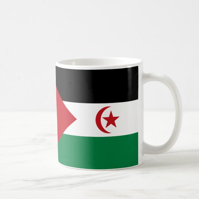 Western Sahara Flag Ceramic Mug (Right)