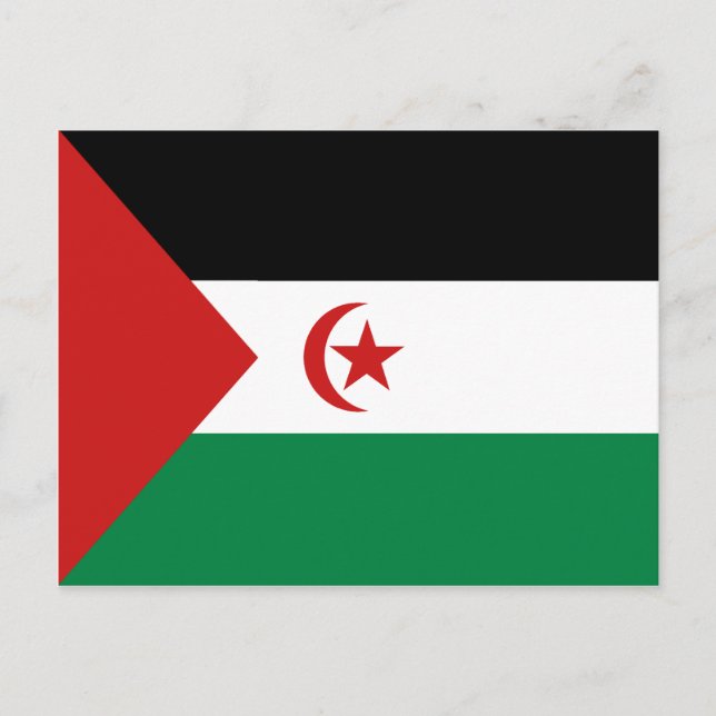 Western Sahara Flag Postcard (Front)