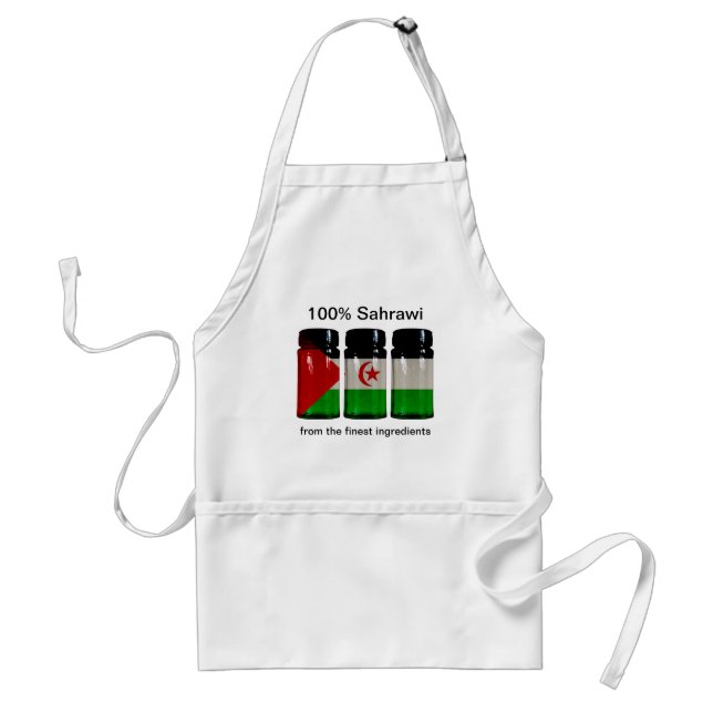 Western Sahara Flag Spice Jars Apron (Front)
