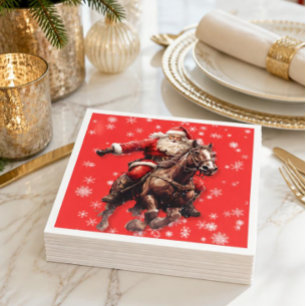 Western Santa Paper Napkins
