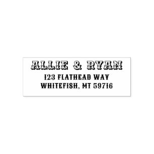 Western Self Inking Rubber Stamp