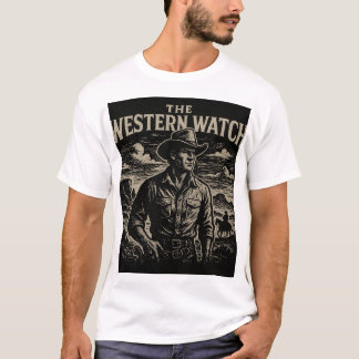 Western sketch of Cowboy T-Shirt