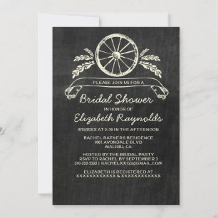 Western Slate Bridal Shower Invitations