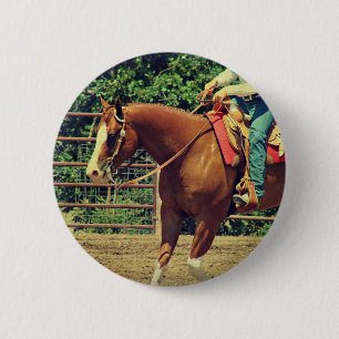 Western Sorrel 2 Inch Round Button
