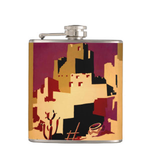 Western Southwest Pueblo WPA National Hip Flask