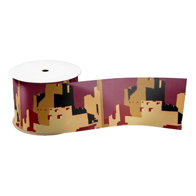 Western Southwest Pueblo WPA National Satin Ribbon (Spool)
