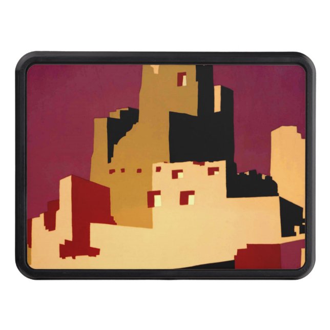 Western Southwest Pueblo WPA National Trailer Hitch Cover (Front)