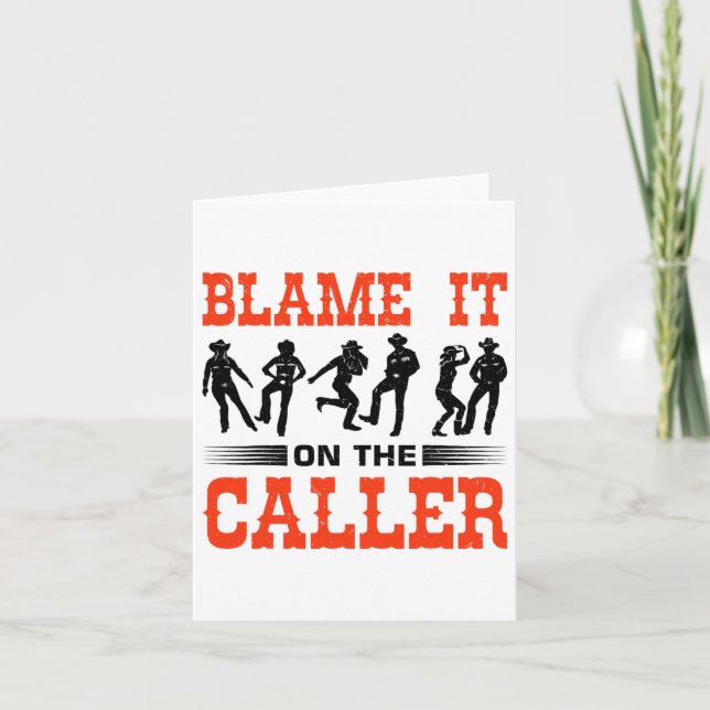 Western Square Dancing Design For A Square Dancer  Card (Front)