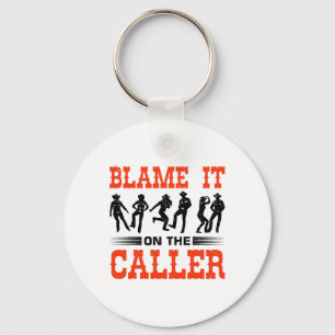 Western Square Dancing Design For A Square Dancer Keychain