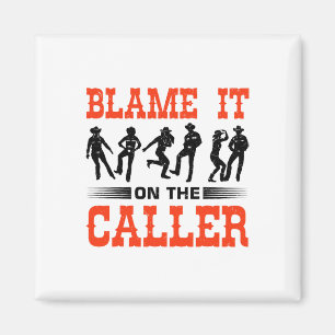 Western Square Dancing Design For A Square Dancer Magnet