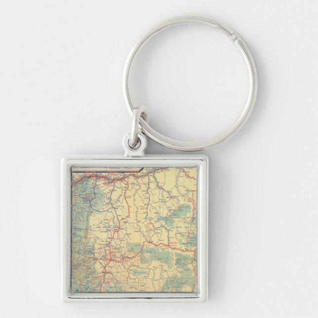 Western States road map Keychain (Front)
