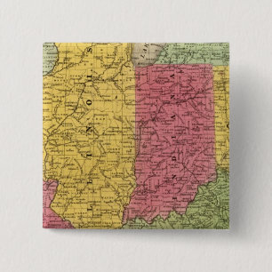 Western States, USA 2 Inch Square Button