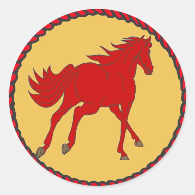 Western Sticker Horse (Front)