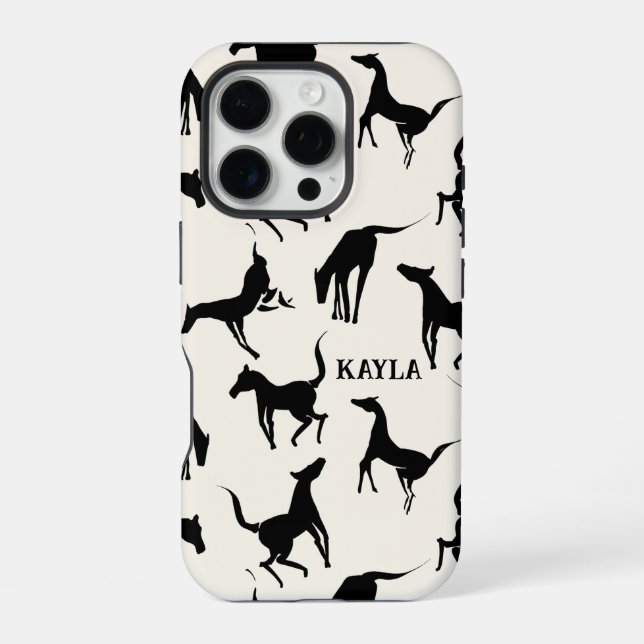 Western Style Black Horses  iPhone Case (Back)