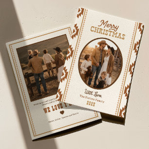 Western Style Christmas Card Printed or Digital