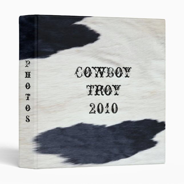 Western Style Cowhide Print Design ~ Avery Binder (Front/Spine)