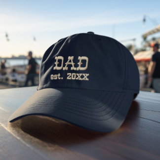 Western Style Dad Established Embroidered Hat