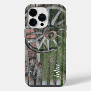 Western Style Rustic Wagon Wheel iPhone 14 Pro Max Case