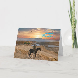 Western Sunset 2 Thank You Card