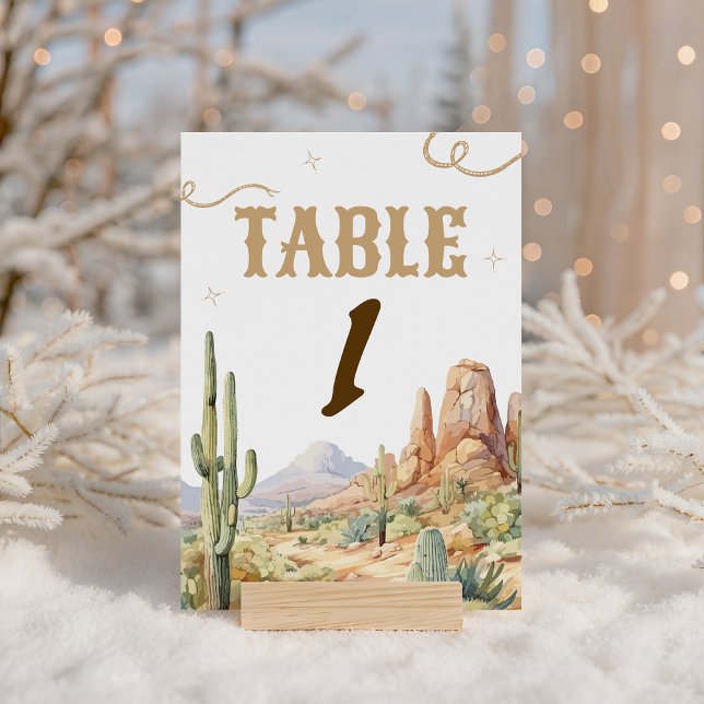 Western Table Number Sign (Creator Uploaded)