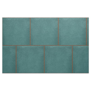 Western Teal  Faux Leather Fabric 9" For Cross