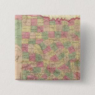 Western Texas 2 Inch Square Button