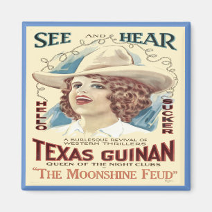 Western Texas Cowgirl Singer Magnet