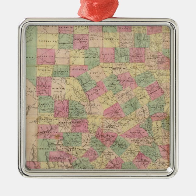 Western Texas Metal Ornament (Front)