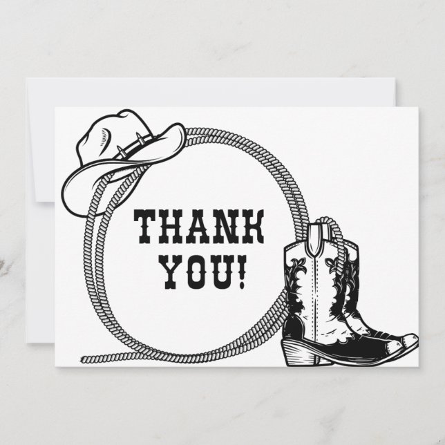 Western Thank You Card (Front)