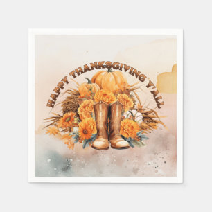 Western Thanksgiving Napkin