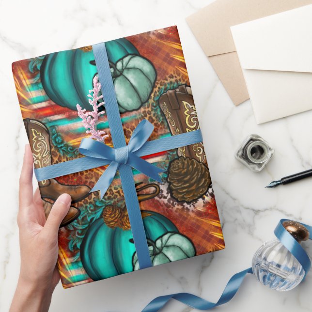 Western Thanksgiving  Wrapping Paper (Gifting)